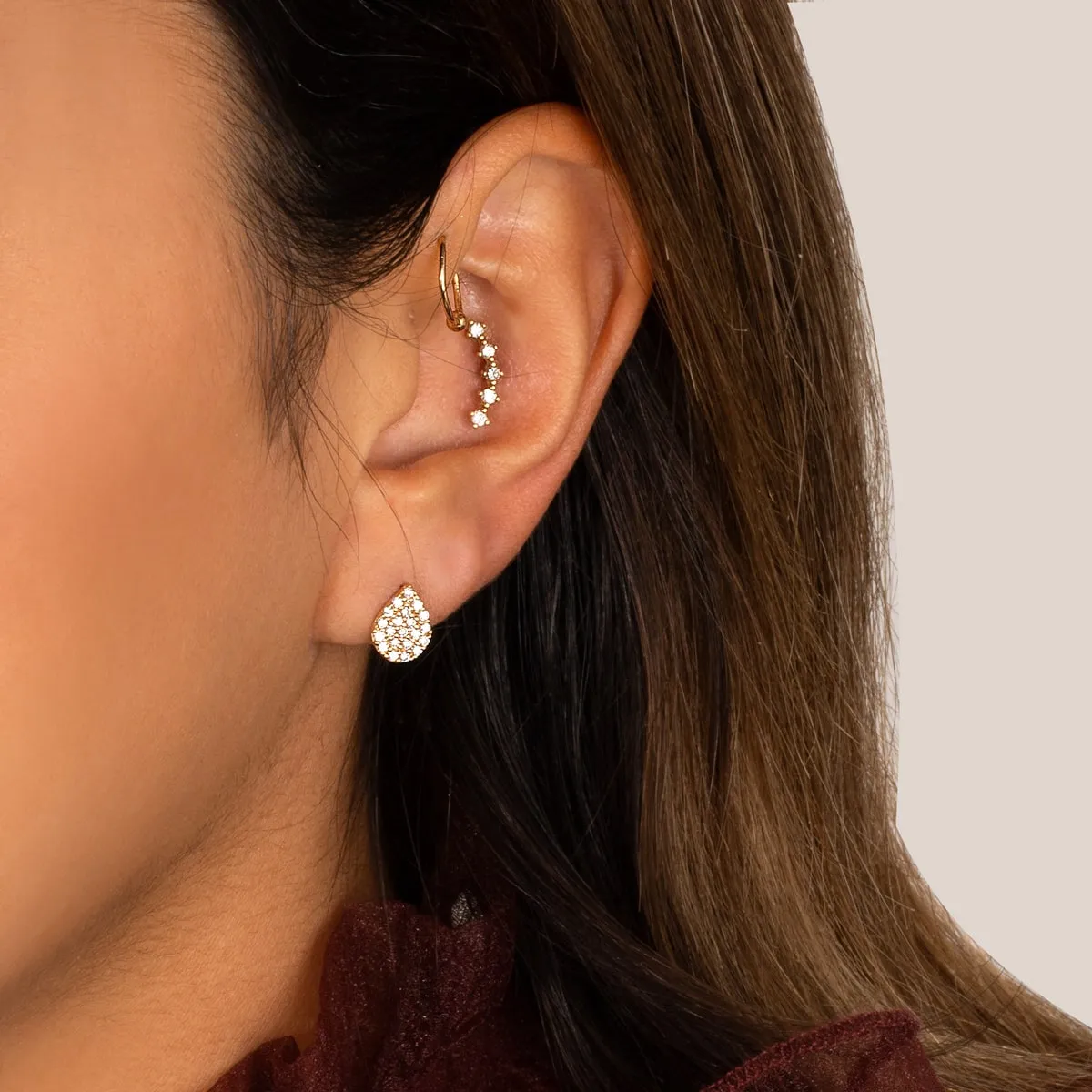 Tear Stud Earrings