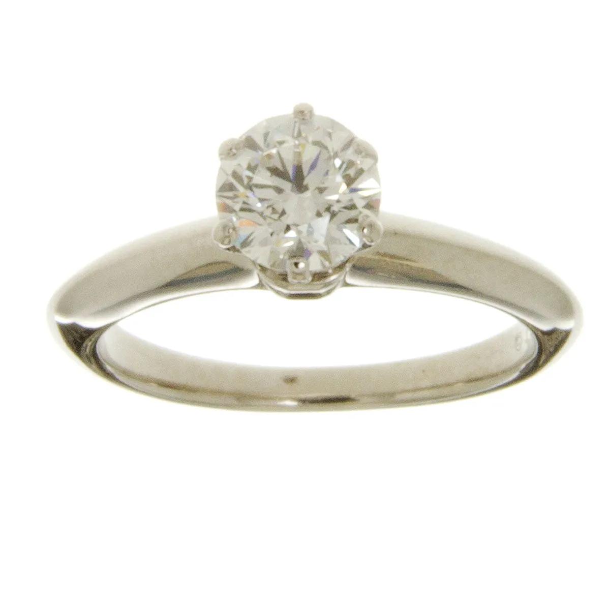 Tiffany & Co. Platinum 0.80ct Solitaire Diamond Engagement Ring