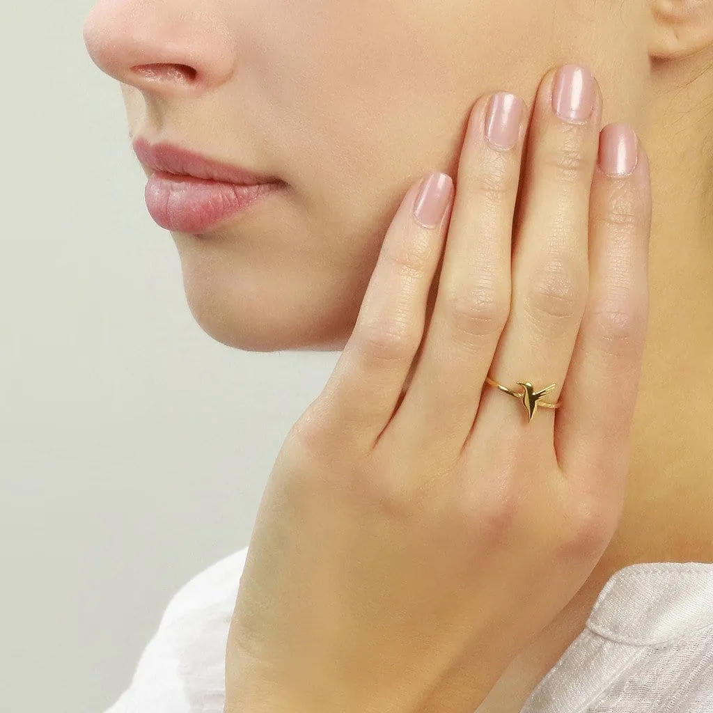 Tiny Hummingbird Ring