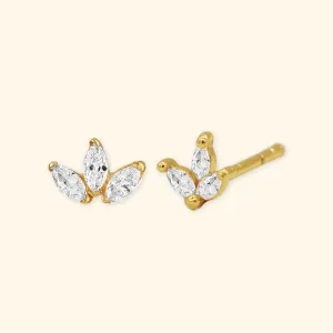 Trio Marquise Stud Earrings