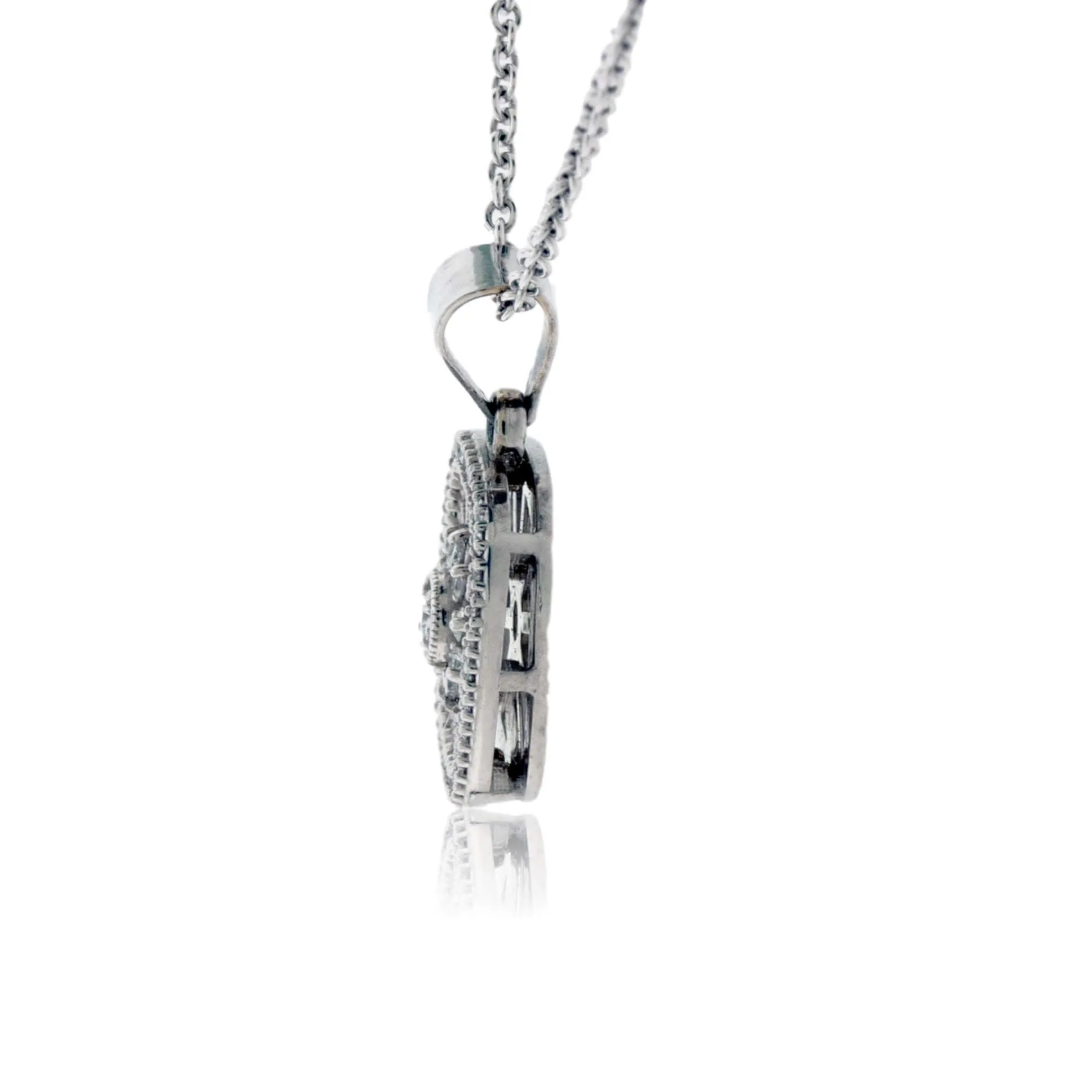 White Gold Diamond Pendant