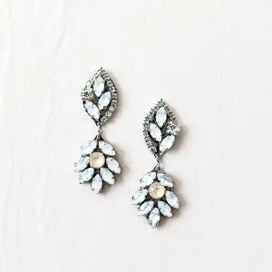 White Opal Earrings