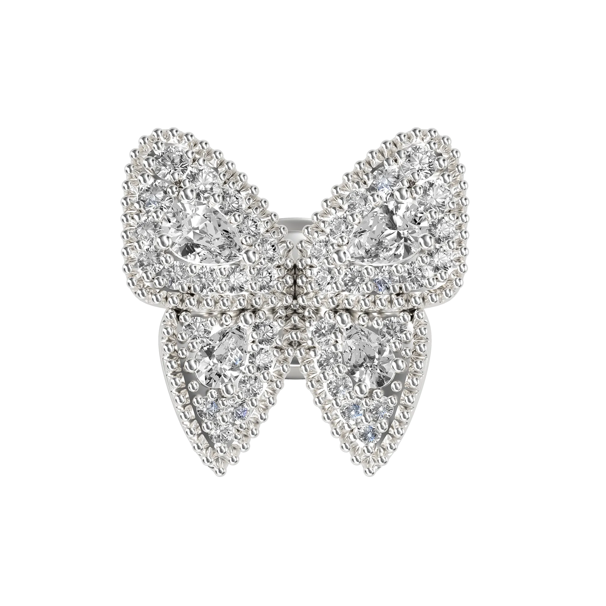 Youth Vivid Clustered Butterfly Stud Earring